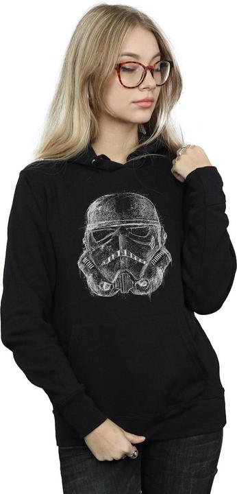Immagine prodotto Star Wars Stormtrooper Scribble Helmet Felpa con Cappuccio Donna (XL)