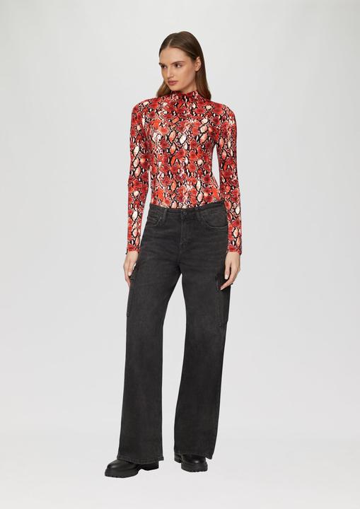 Image du produit S.Oliver T-Shirt Schmal geschnittenes Langarmshirt aus Viskosemix (36)