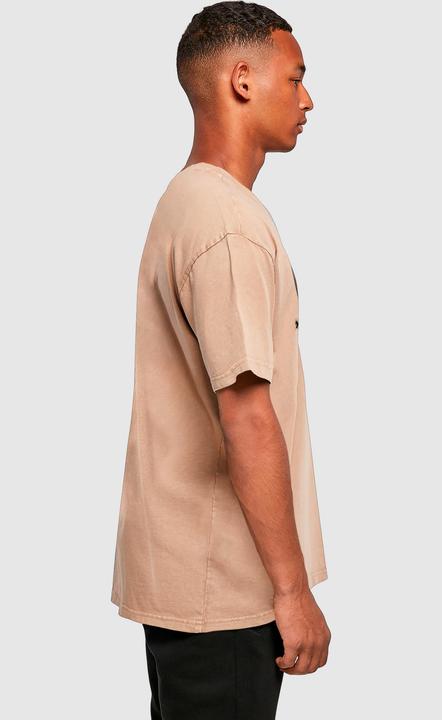 Produktbild Merchcode Brandalised - Barcode Leopard Acid Washed Oversize Tee - 189201 (S)