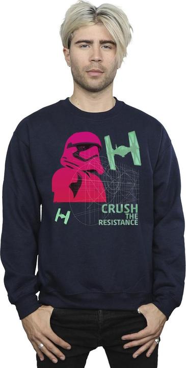 Actual product image Star Wars Mens First Order Stormtrooper Neon Sweatshirt (XL)