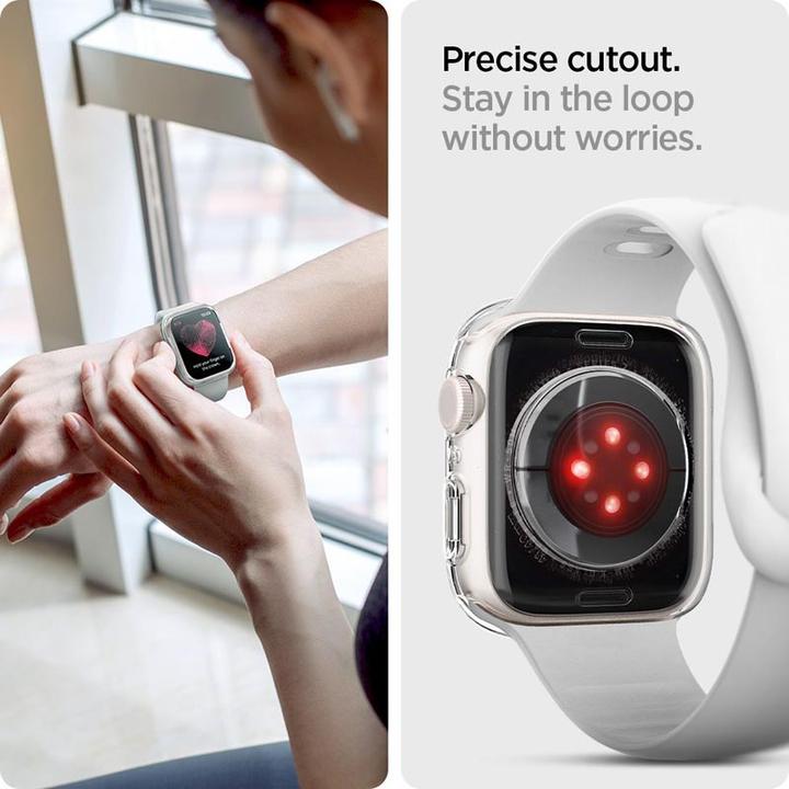 Productafbeelding Spigen Vloeibaar Kristalgeval voor Apple Watch 4 / 5 / 6 / 7 / SE (40 / 41 mm) glashelder