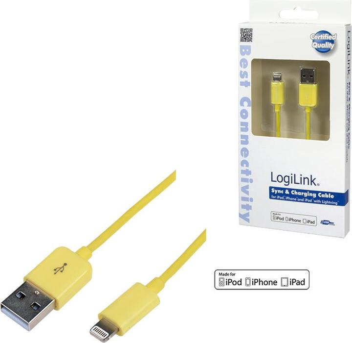 Actual product image LogiLink Lightning - USB A (1 m, USB 2.0)
