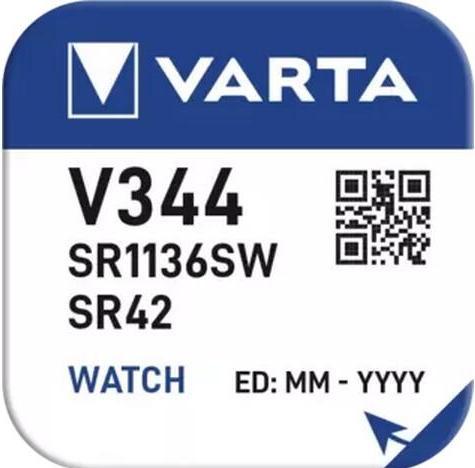 Actual product image Varta Watch V344 (1 pcs., SR42, 100 mAh)