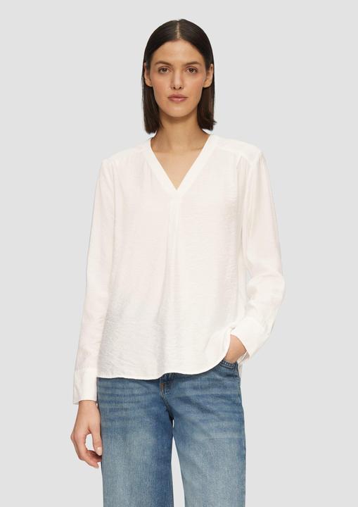 Produktbild s.Oliver Bluse Strukturierte Bluse mit V-Ausschnitt (38)