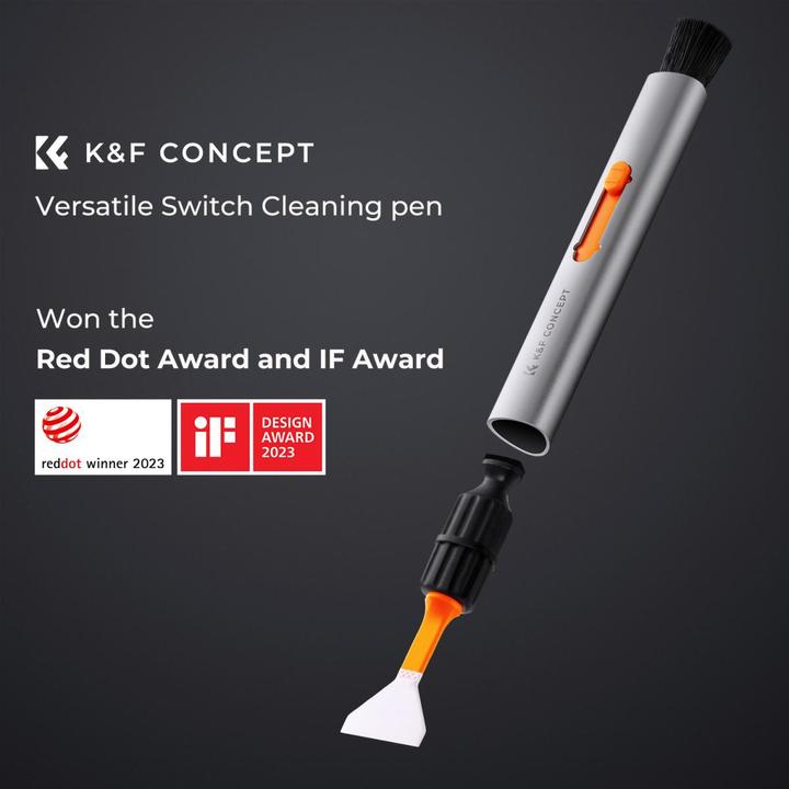 Actual product image K&F Concept SKU.2011 Aluminum Versatile Switch Cleaning Pen Kit