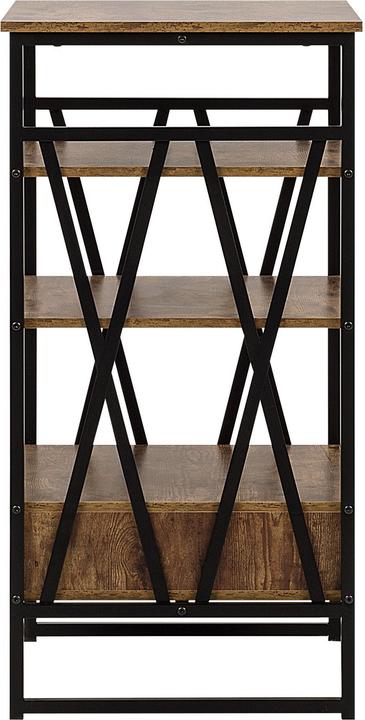 Produktbild Beliani Regal Holzoptik braun 1 Schublade KEENE (56 x 51 x 101 cm)