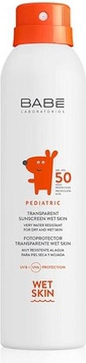 Babe Pediatric Transparent Sunscreen Wet Skin SPF50 200ml (Sonnencreme Gesicht, SPF 50, 200 ml, 200 g)
