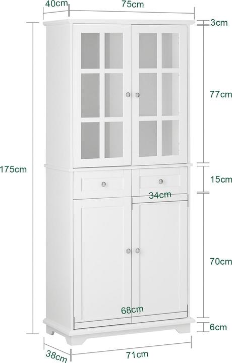 Actual product image SoBuy Tripp (76 x 40 x 175 cm)