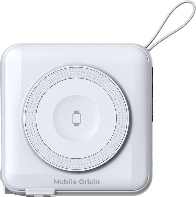 Image du produit Mobile Origin Powerbank & Travel Charger Lightning/USB-C Cable MagSafe/AW/iPhone Compatible white Powerbank -... (10000 mAh)