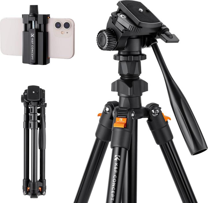 Image du produit K&F Concept Concept Tripod w/ Videohead (Métal)