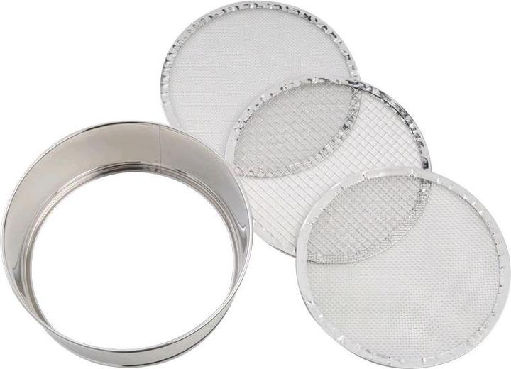Actual product image Eva- Kochen und Haushalt Eva flour sifter Profi stainless steel 3 mesh Ø 20.5 cm (20.50 cm)