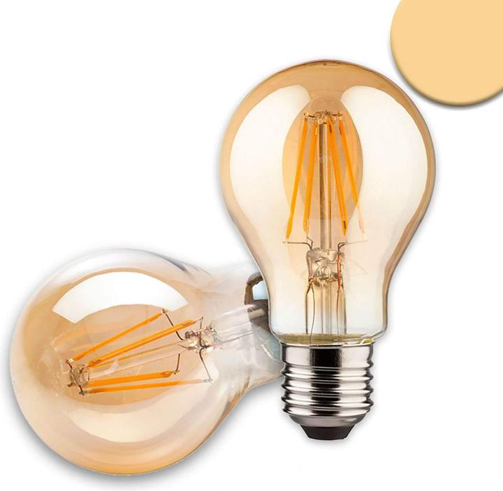 Isoled E27 Vintage Line LED Birne 8W ultrawarmweiss, dimmbar (E27, 1x)