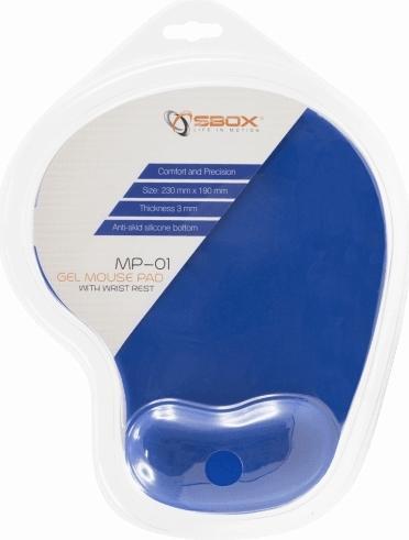 Produktbild Sbox Gel Mouse Pad MP-01 blue