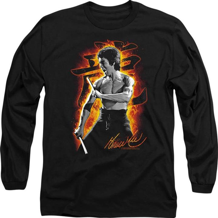 Produktbild Bruce Lee Dragon Fire TShirt Langärmlig (S)