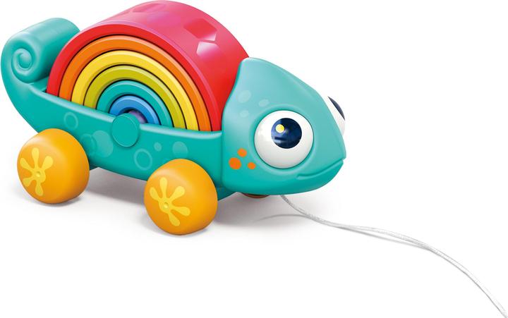 Produktbild Kinder and Kids Pulling animal, Rainbow chameleon with multi function (K10124)