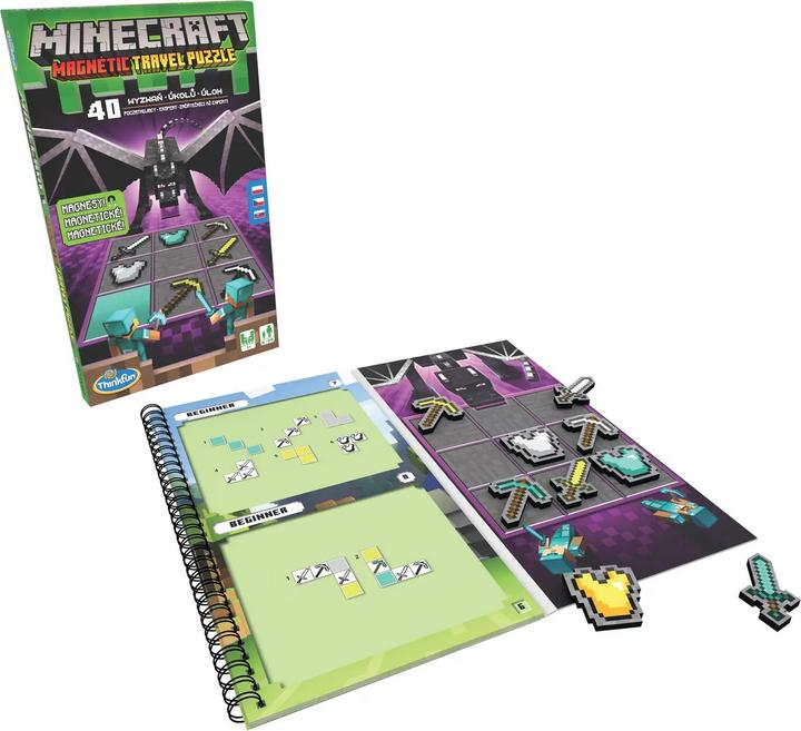 Produktbild Ravensburger Minecraft: Magnetisches Reiserätsel (40 Teile)