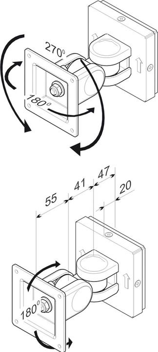 Image du produit Roline Support mural pour moniteur LCD 2G (Mur, 24", 6 kg)