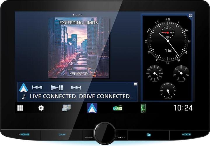 Produktbild Kenwood Digital Media Receiver mit 10,1 Zoll HD-Display mit Floating Panel und 1-DIN E (Android Auto, Apple Carplay)