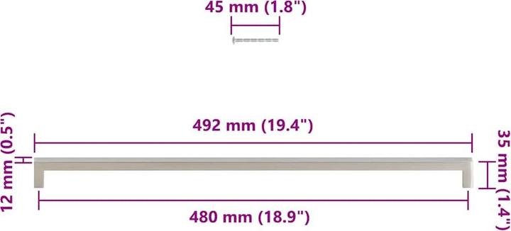 Immagine prodotto vidaXL Möbelgriff