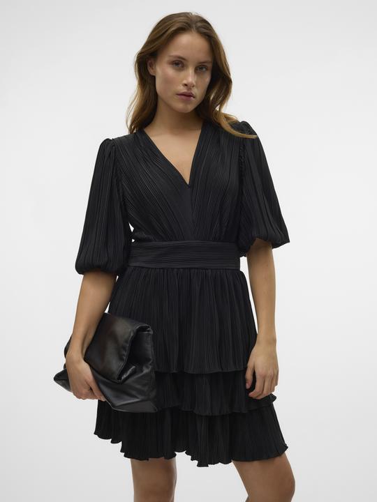 Actual product image Vero Moda Vmkaja Short Plisse Dress Exp (XS)