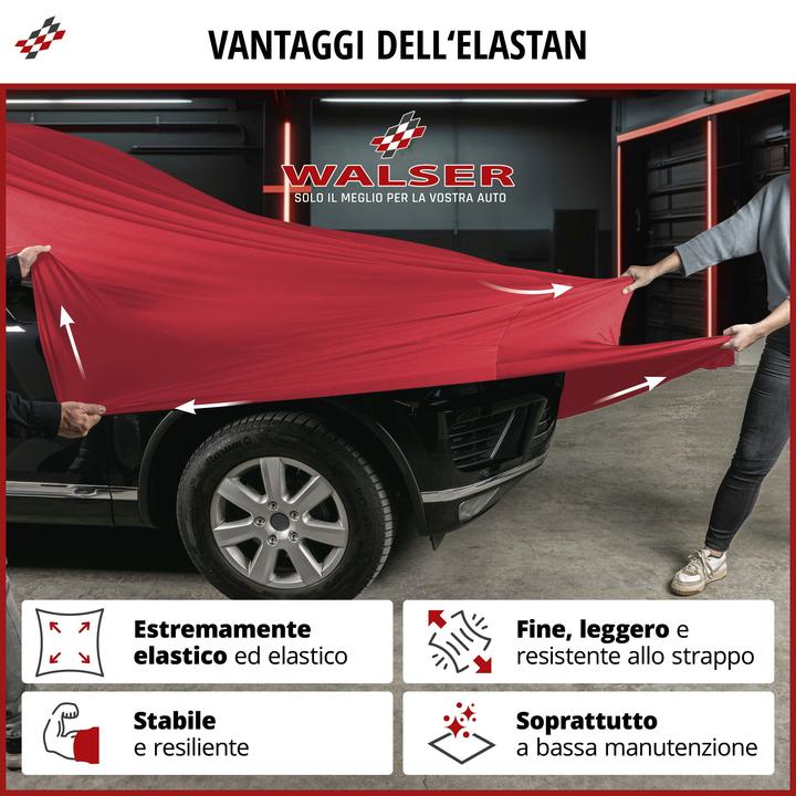 Produktbild Walser Autoplane Indoor Stretch Plus, PKW-Abdeckplane Grösse 9 SUV rot