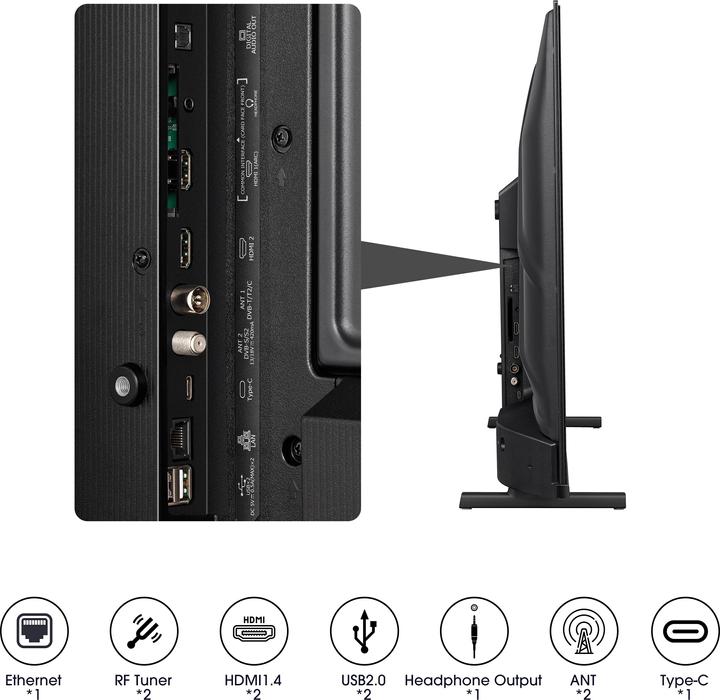 Productafbeelding Hisense TV 32A5KQ (32", QLED, Volledige HD, 2023)