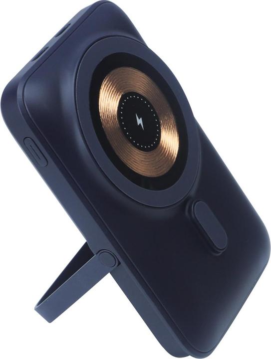 Actual product image Qualo MagSafe power bank 10000 mAh with LED and stand MagSafe black QMPB5-LD-01 (10000 mAh, 20 W, 37 Wh)