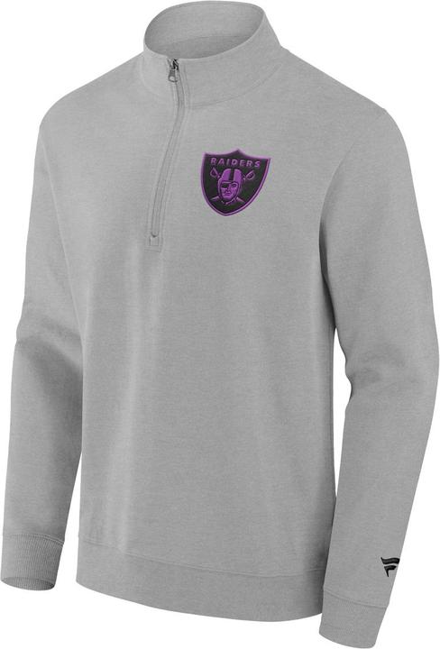 Fanatics Las Vegas Raiders Gradient 1/2 Zip Crew Sweatshirt L (L)