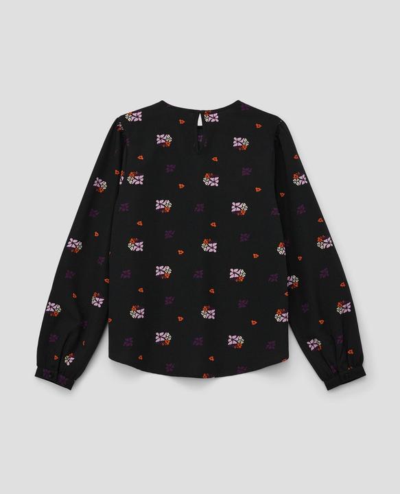 Produktbild s.Oliver Bluse Bluse mit Crêpestruktur (M)