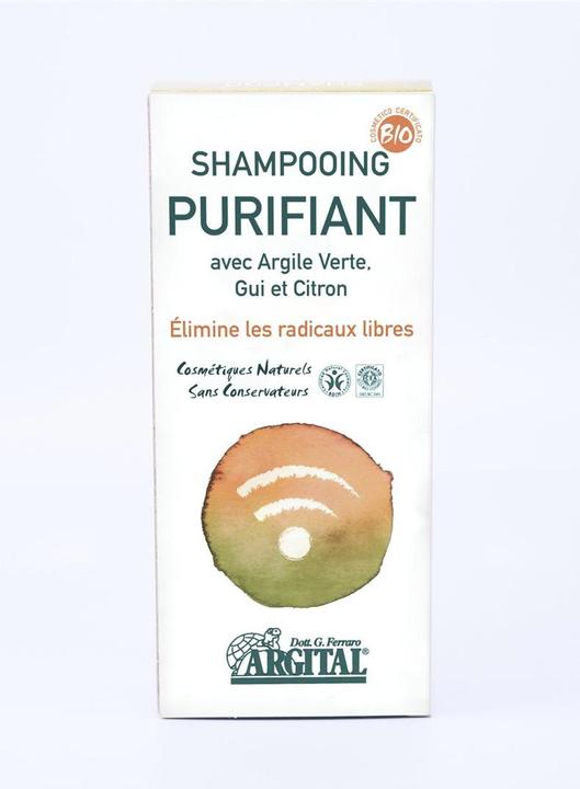 Produktbild Argital Reinigendes Shampoo mit grüner Tonerde Mistel Zitrone (200 ml, Flüssiges Shampoo)