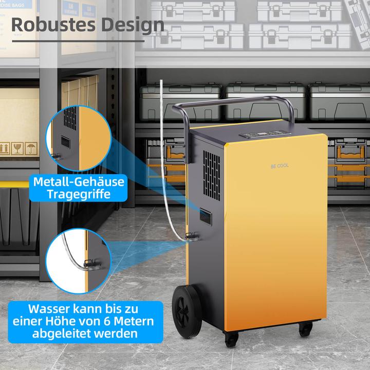 Image du produit BeCool Bautrockner / Luftentfeuchter 90 Liter (180 m², 90 l/24h)