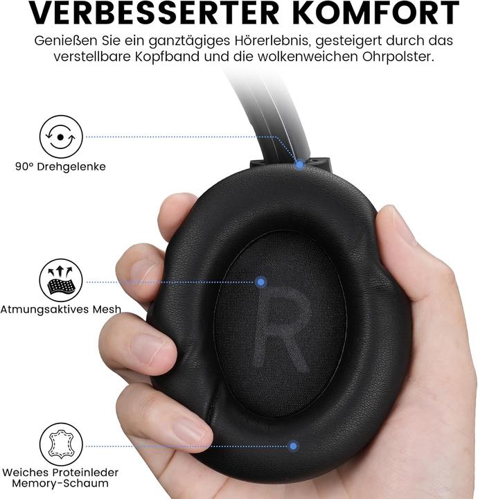 Produktbild 1Mii Y8+ Kabellose Over-Ear Kopfhörer (ANC, 100 h, Kabellos)