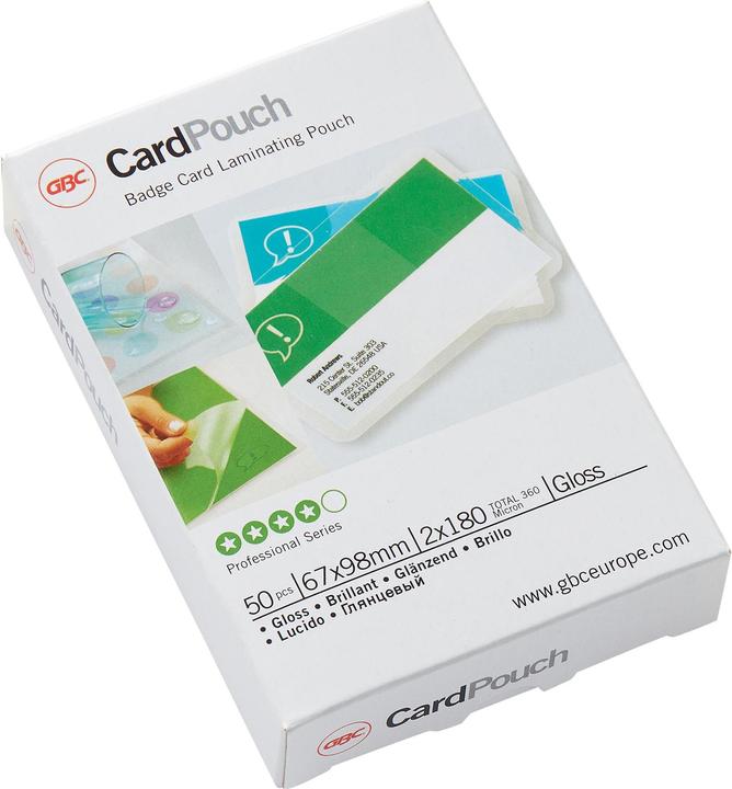 Image du produit GBC Pochette de plastification (67 x 99 mm, 50 pièce(s), 180 µm)