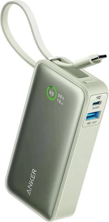 Immagine prodotto Anker 545 Nano Power Bank 10000mAh PD 30W verde (10000 mAh, 30 W, 37 Wh)