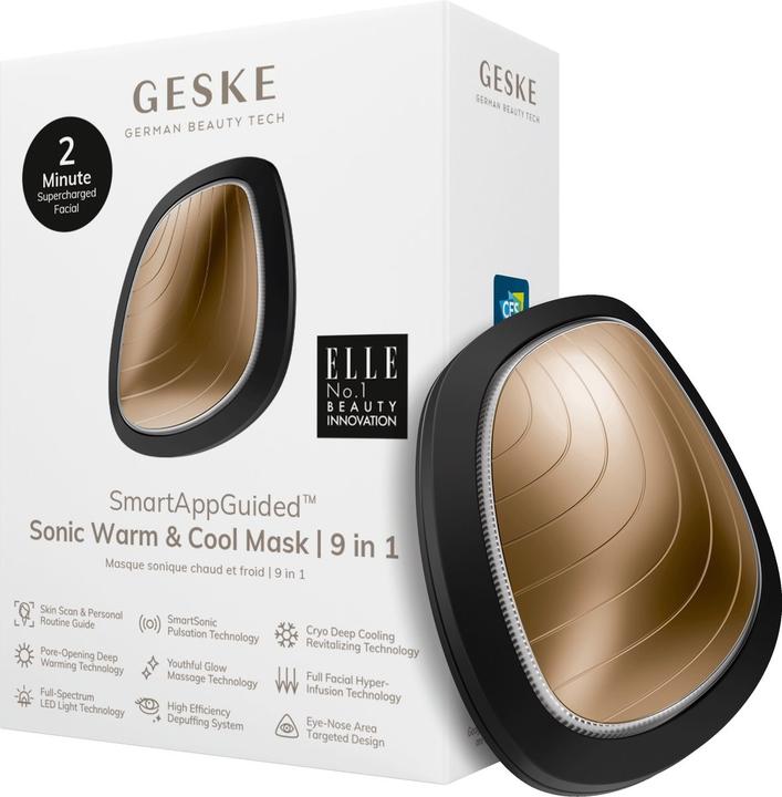Actual product image Konjac Sponge Soniczny masażer do twarzy Cool & Warm 9in1 Geske z Aplikacją (szary)