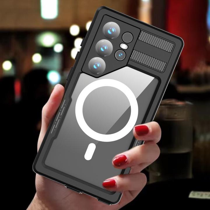 Actual product image Redpepper Samsung Galaxy S24 Ultra - IP68 Mars Series Wasserdichtes Outdoor Case mit MagSafe schwarz (Samsung Galaxy S24 Ultra)