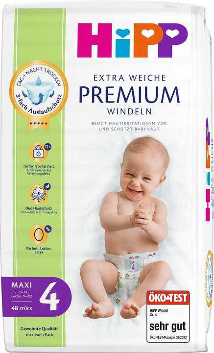 Image du produit Hipp Babysanft Premium (Taille 4, Pack, 48 pcs)
