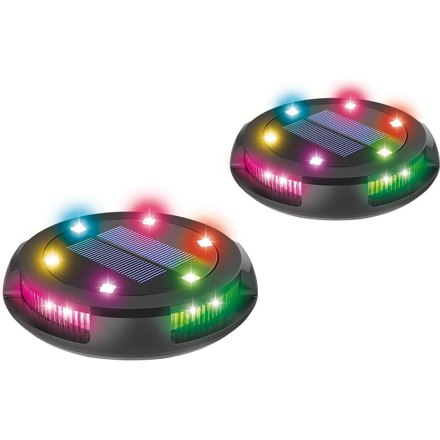 Thumbnail - Activejet, Gartenbeleuchtung, 2er-Set RGB-LED-Solarlampen LARIX (IPX4)