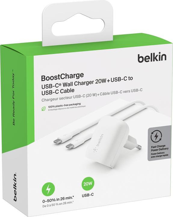 Produktbild Belkin Boost Charge 20w USB-C Charger (20 W, 1 Port)