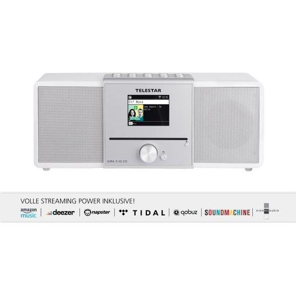 Thumbnail - Telestar DIRA S 32i CD (DAB+, UKW, FM, Internetradio, WLAN, Bluetooth), Radio, Weiss