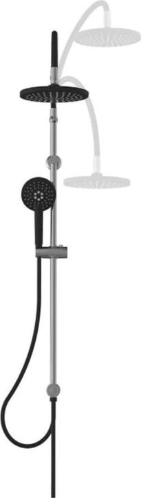 Image du produit Schütte Douche à effet pluie salle de bain MATAO RAIN ensemble de douche de tête chrome noir mat système de
