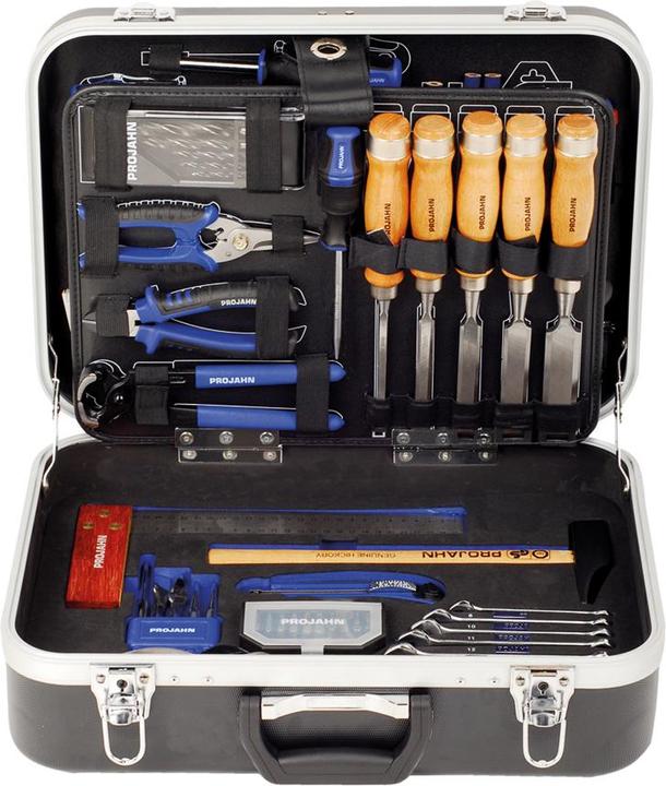 Produktbild Projahn Proficraft Werkzeugkoffer SCHREINER mit Inhalt 92 Teile 2 Schlässer 8684 (92 Teile)