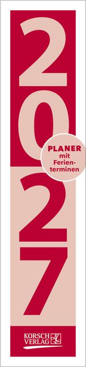 Produktbild StreifenplanerCompactRot2027