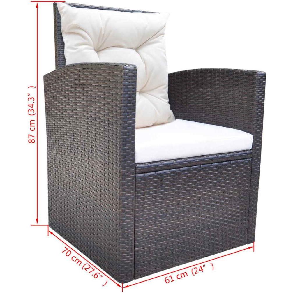 Thumbnail - VidaXL, Gartentisch + Balkontisch, Nata (70 cm)