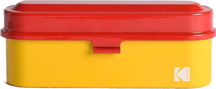 Actual product image Kodak Metal box for films 135 yellow/red