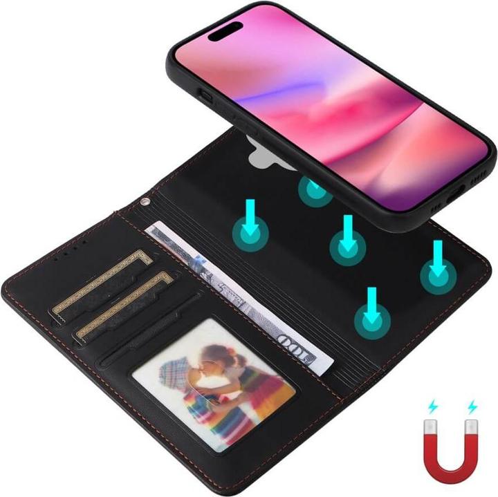 Actual product image Cover-Discount iPhone 16 - Divisible wallet case 2-in-1 mobile phone case (Apple iPhone 16)