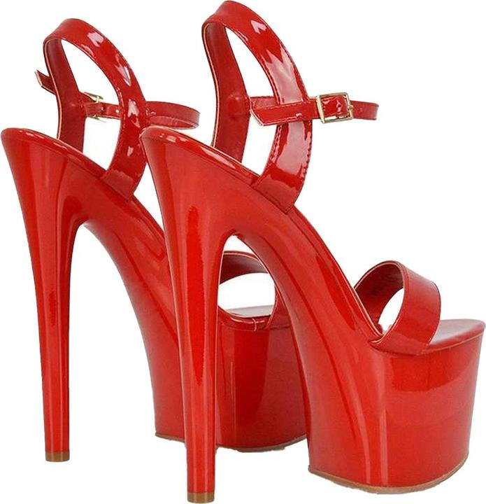 Produktbild XY London Matilda Patent Hohe Absätze mit Trägern StilettoAbsatz (36)