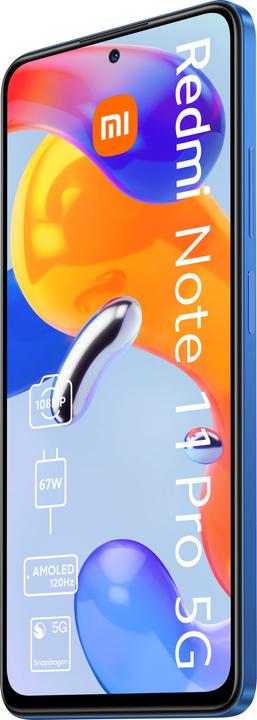 Produktbild Xiaomi Redmi Note 11 Pro 5G (128 GB, Atlantic Blue, 6.67", Hybrid Dual SIM, 5G)
