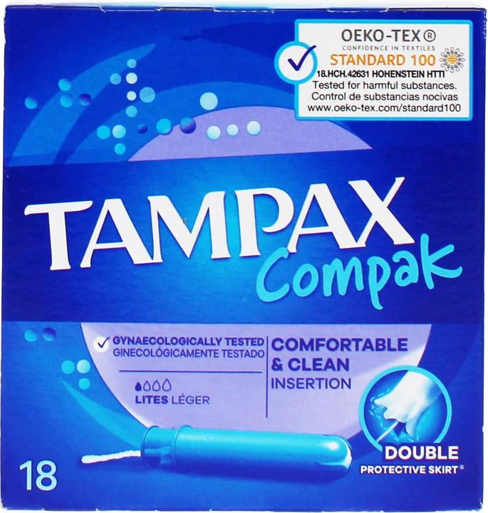 Produktbild Tampax Compak Lite Tampons 18 Count