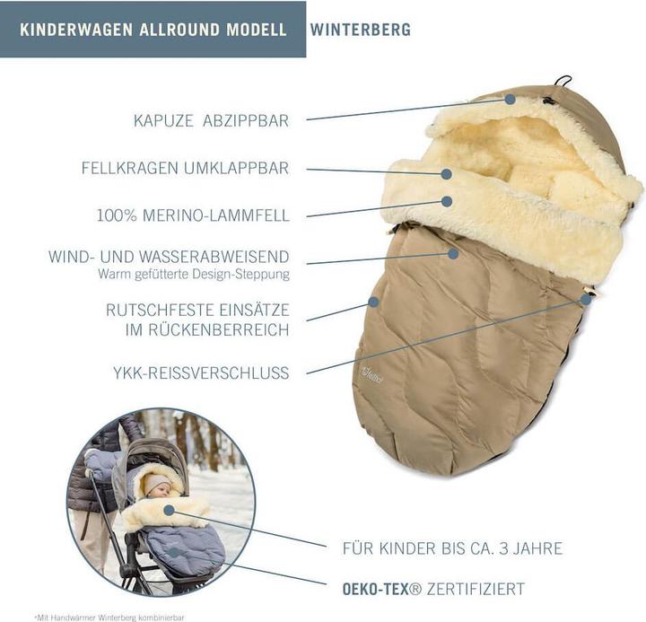 Actual product image Fellhof Kinderwagenfellsack Winterberg / Fusssack